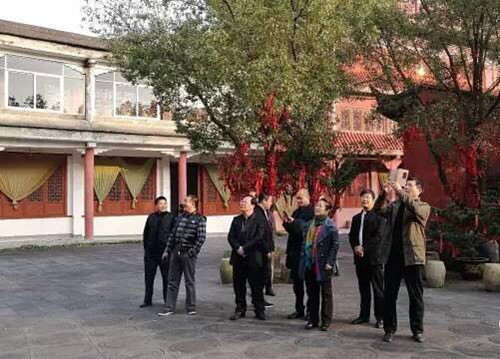 北京電影學院領導參觀中國華僑國際文化交流基地臺州傳統工藝博物館