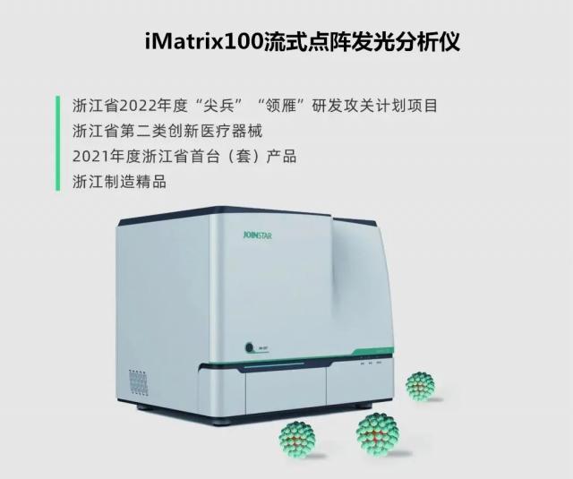 中翰生物iMatrix100流式點陣發光分析儀榮獲2022年度“創之星”杯中國體外診斷年度優秀創新產品（儀器）